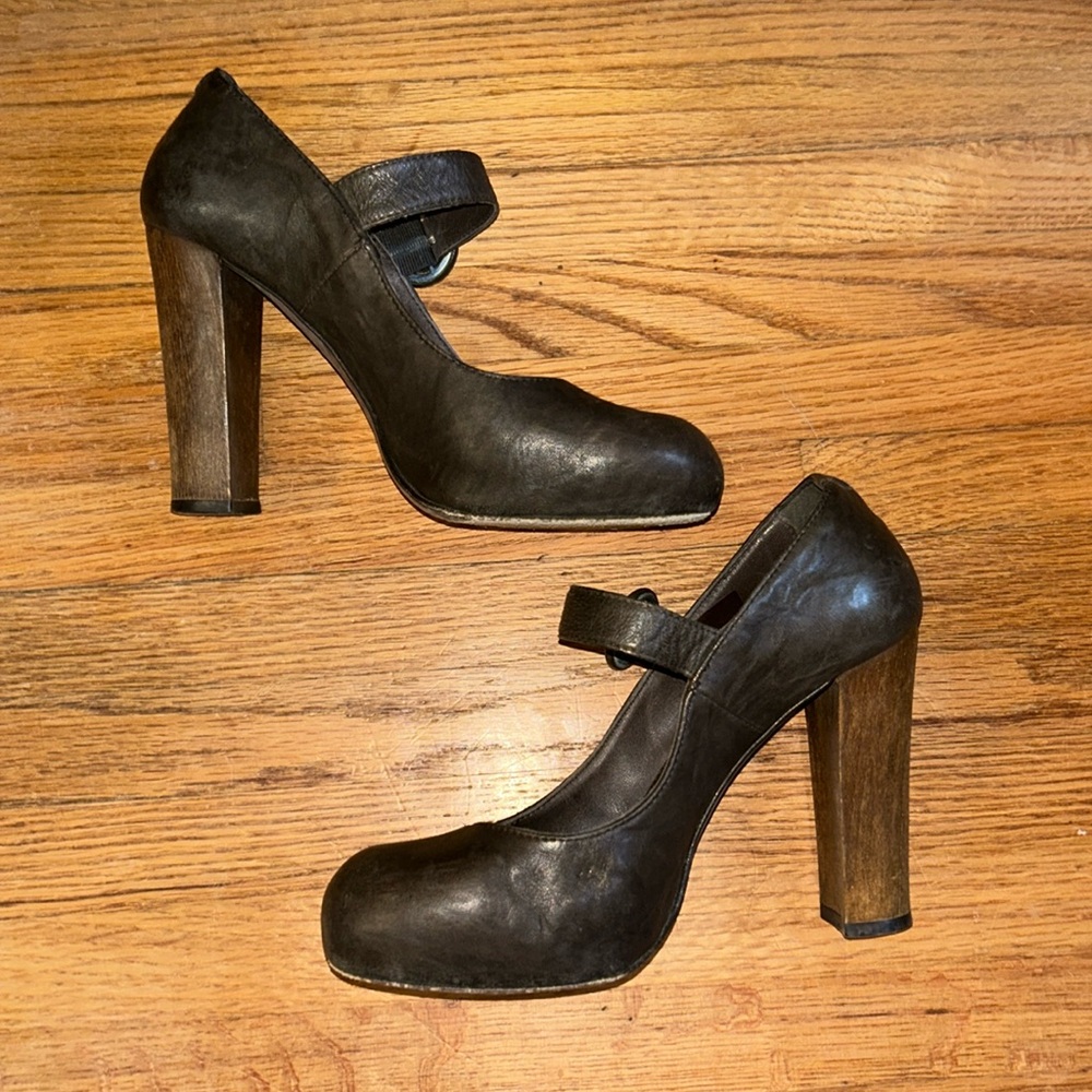 Joie Black Mary Jane Heels